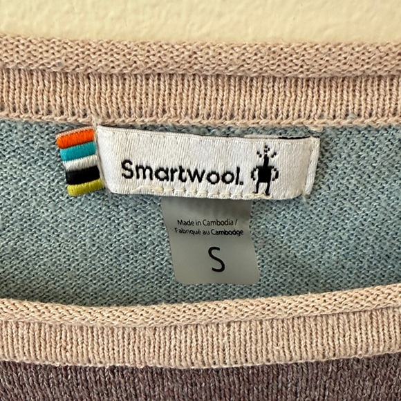 Smartwool Colorblock Long Sleeve Crew Neck Base Layer Top - Picture 2 of 14